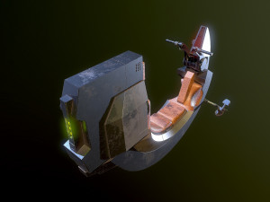 Bloodfin speeder Star Wars Model 3D
