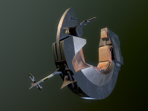 Bloodfin speeder Star Wars Model 3D