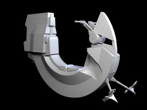 Bloodfin speeder Star Wars Model 3D