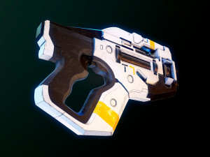 Talon T7 Heavy Pistol Mass Effect 3D 모델
