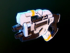 Talon T7 Heavy Pistol Mass Effect 3D Model