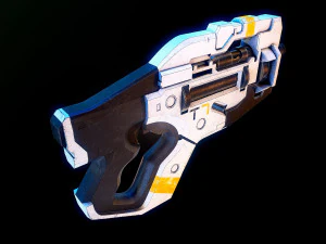 Talon T7 Heavy Pistol Mass Effect 3D Model
