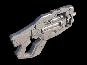 Talon T7 Heavy Pistol Mass Effect 3D 모델