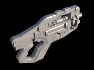 Talon T7 Heavy Pistol Mass Effect 3D Model