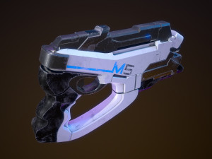 M-5 Phalanx Mass Effect 2 3D 模型