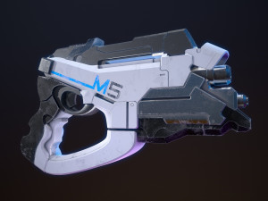 M-5 Phalanx Mass Effect 2 3D 模型