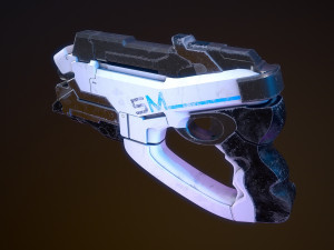 M-5 Phalanx Mass Effect 2 3D 模型
