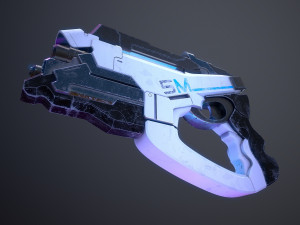M-5 Phalanx Mass Effect 2 3D 模型