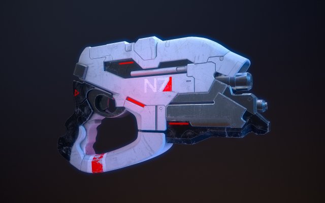 N7 Eagle Mass Effect 3D Model .c4d .max .obj .3ds .fbx .stl .blend 