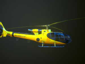 Helicopter SA340 Gazelle 3D-Modell