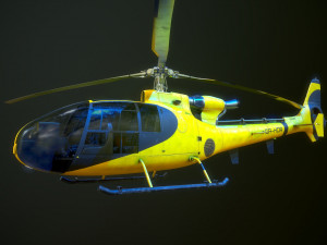 Helicopter SA340 Gazelle 3D-Modell