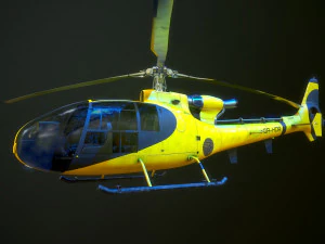 Helic&oacute;ptero SA340 Gazela Modelo 3D
