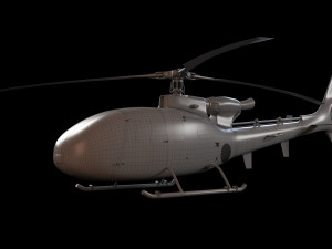 Helicopter SA340 Gazelle 3D-Modell