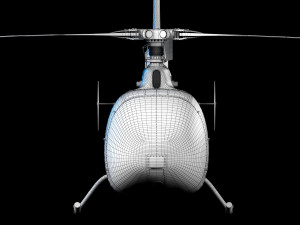 Helicopter SA340 Gazelle 3D-Modell