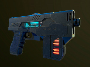 The Lawgiver MK2 Judge Dredd 3D मॉडल