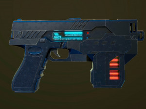 The Lawgiver MK2 Judge Dredd 3D-Modell