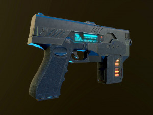 The Lawgiver MK2 Judge Dredd 3D-Modell