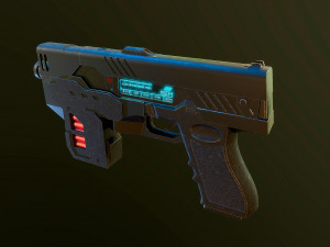 The Lawgiver MK2 Judge Dredd 3D-Modell