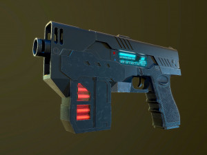 The Lawgiver MK2 Judge Dredd 3D-Modell