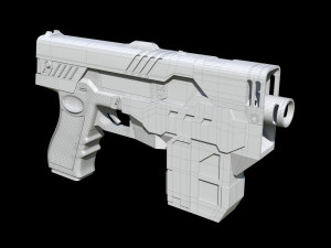 The Lawgiver MK2 Judge Dredd 3D-Modell
