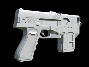 The Lawgiver MK2 Judge Dredd 3D-Modell