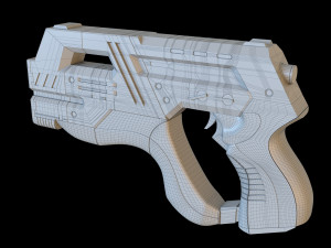The Lawgiver MK2 Judge Dredd 3D-Modell
