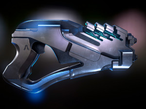 Arc Pistol Mass Effect 3D Model
