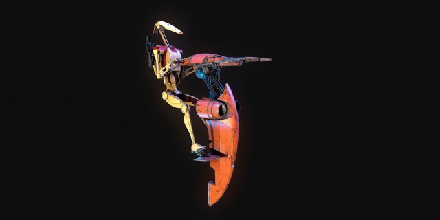 Stap Custom Build Star Wars Modello 3D .c4d .max .obj .3ds .fbx .stl .blend 