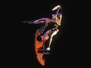 Stap Custom Build Star Wars Modello 3D