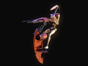 Stap Custom Build Star Wars 3D Model