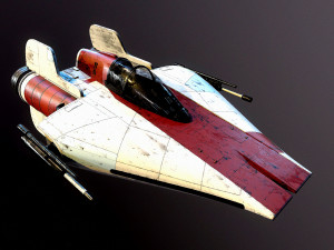 A-Wing Satr Wars Modèle 3D