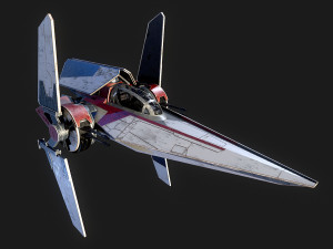 V - Wing Star Wars Model 3D