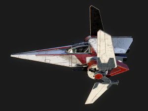 V - Wing Star Wars 3D Model