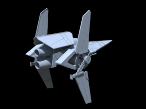V - Wing Star Wars 3D Model