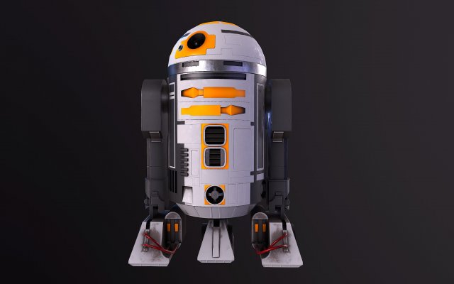 RD3 Star Wars Low poly Low-poly Modelo 3D .c4d .max .obj .3ds .fbx .stl .blend 