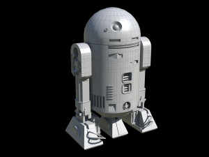 RD3 Star Wars Low poly Low-poly Modelo 3D