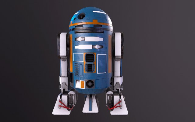 SK-620 STAR WARS Low-poly 3D Модель .c4d .max .obj .3ds .fbx .stl .blend 