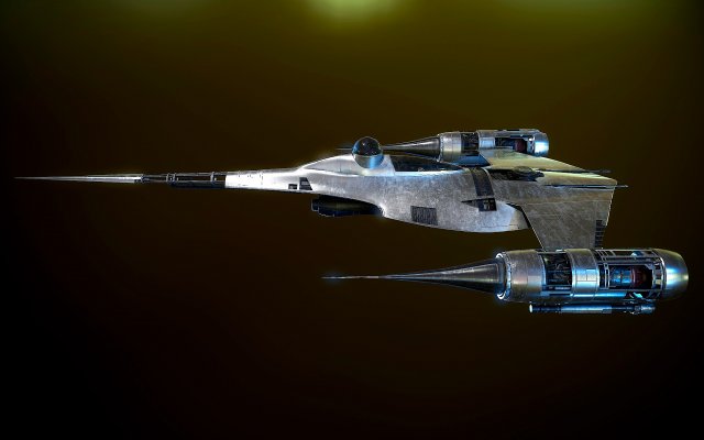 N1 Naboo Starfighter Mandalorian 3D Model in Fighter 3DExport