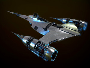 N1 Naboo Starfighter Mandalorian Model 3D
