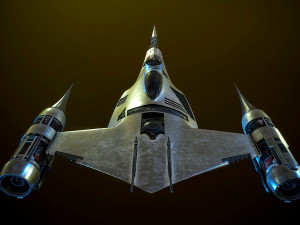 N1 Naboo Starfighter Mandalorian Model 3D