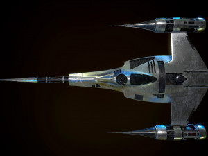 N1 Naboo Starfighter Mandalorian Model 3D