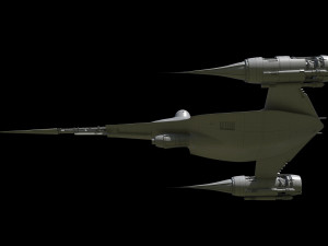 N1 Naboo Starfighter Mandalorian Model 3D