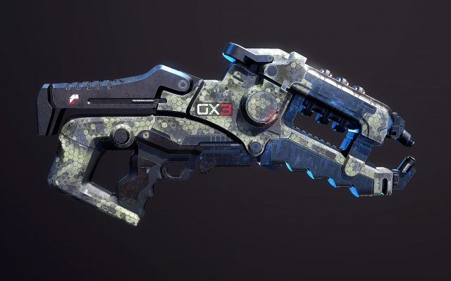 Arc Projector Mass Effect Model 3D .c4d .max .obj .3ds .fbx .stl .blend 
