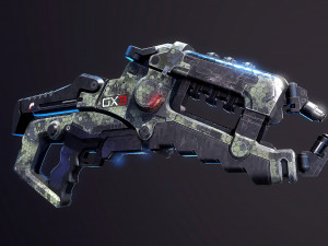 Arc Projector Mass Effect Model 3D