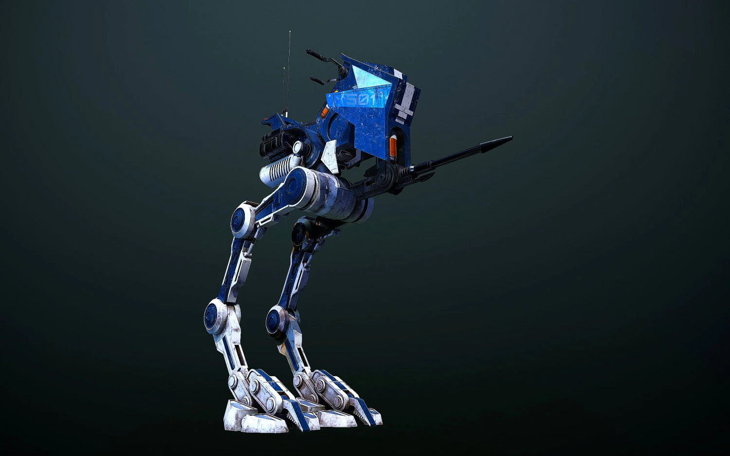 AT-RT Guerre stellari Modello 3D .c4d .max .obj .3ds .fbx .stl .blend 