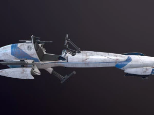 Barc Speeder Star Wars 3D Model