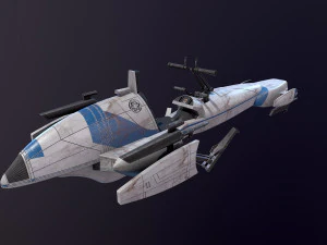 Barc Speeder Star Wars 3D Model