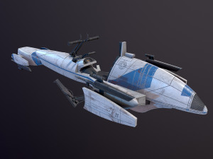 Barc Speeder Star Wars 3D Модель