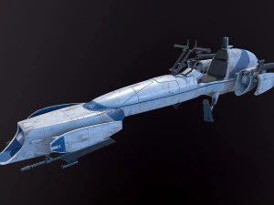 Barc Speeder Star Wars 3D Model