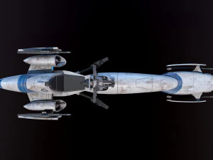 Barc Speeder Star Wars 3D Model